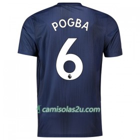 Camisolas de Futebol Manchester United Pogba 6 Equipamento 3ª 2018/19 Manga Curta